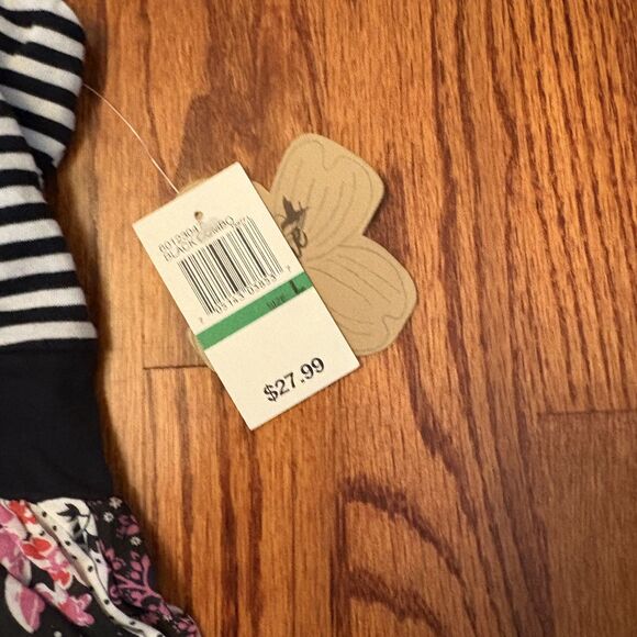 GRANE Boho Floral & Stripe Colorblock Sundress- Size L NWT - Picture 5 of 6